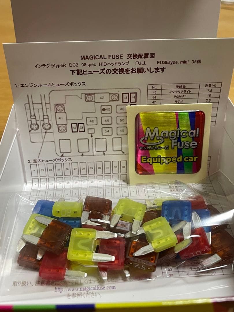 【ラスト1個】未使用 マジカルヒューズ フルキット DC2インテグラtype-Ｒ