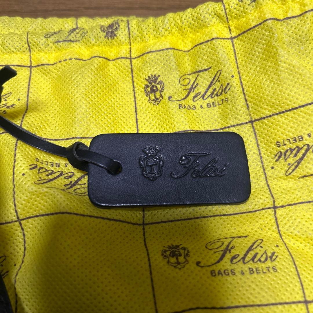 Felisi クロコ型押しトートバッグブラック おまけ付き