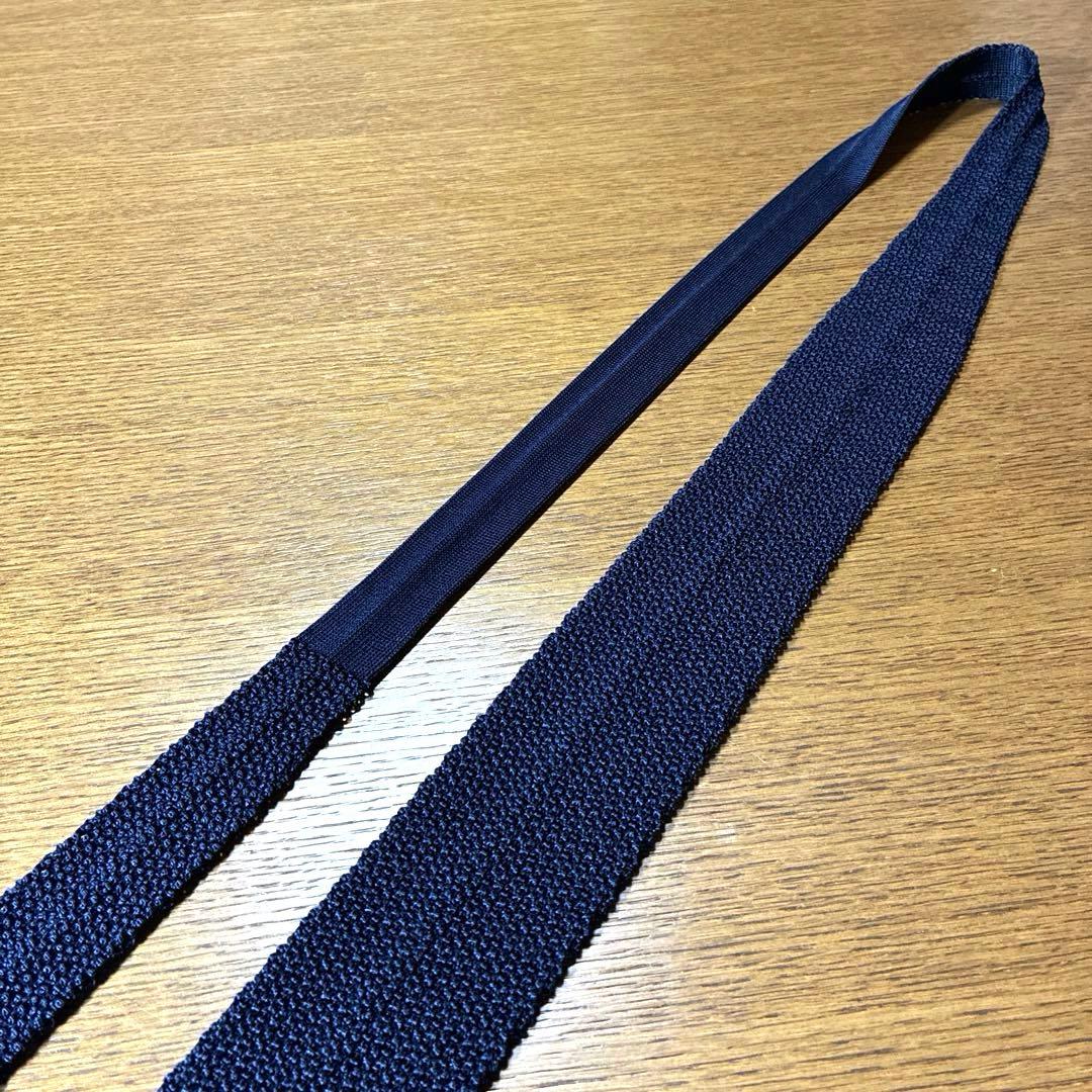 【美品】Ascot アスコット 紺ネクタイ