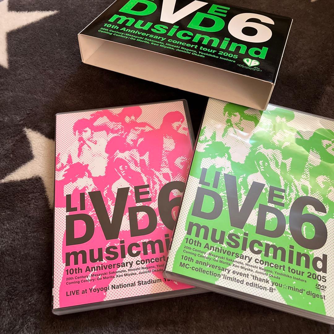 初回限定 美品 10th 2005 V6 LIVE DVD music mind