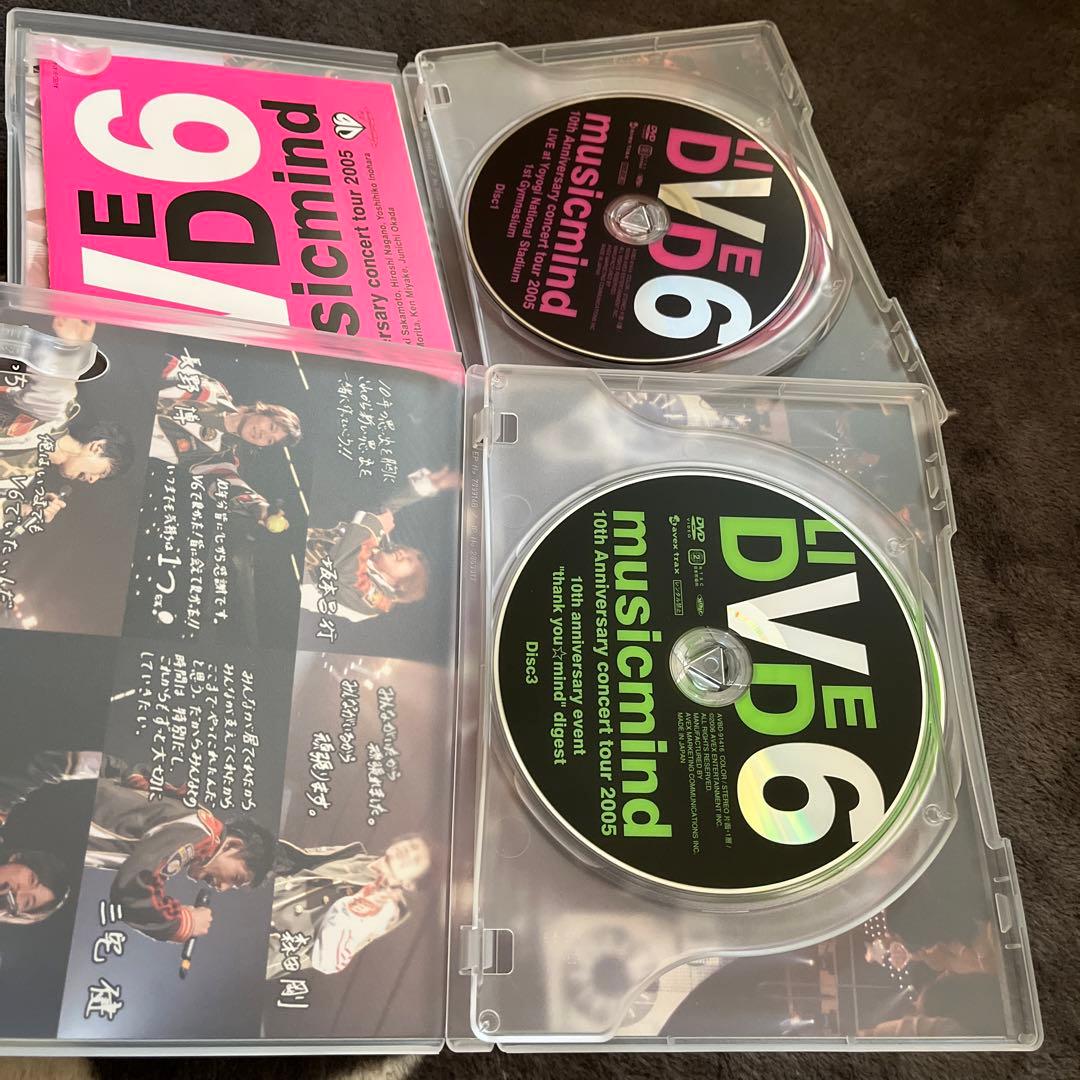 初回限定 美品 10th 2005 V6 LIVE DVD music mind