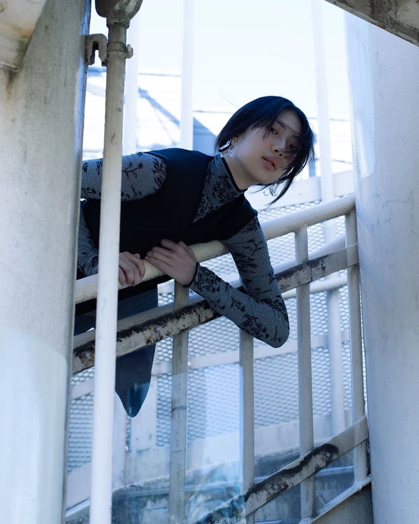 3/17まで Raised Jacquard Frog Button Vest