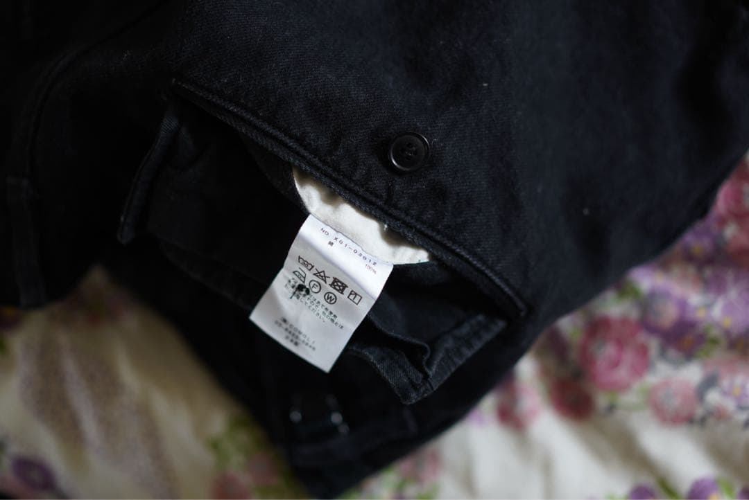 COMOLI ブラックデニム B.D.Uパンツ size1