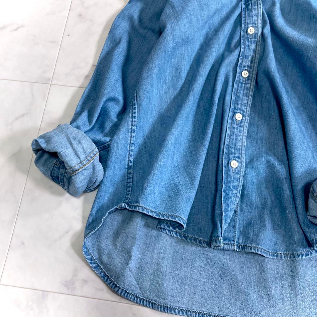 美品 ローレンラルフローレン 23SS デニムシャツ ダンガリー 長袖 S
