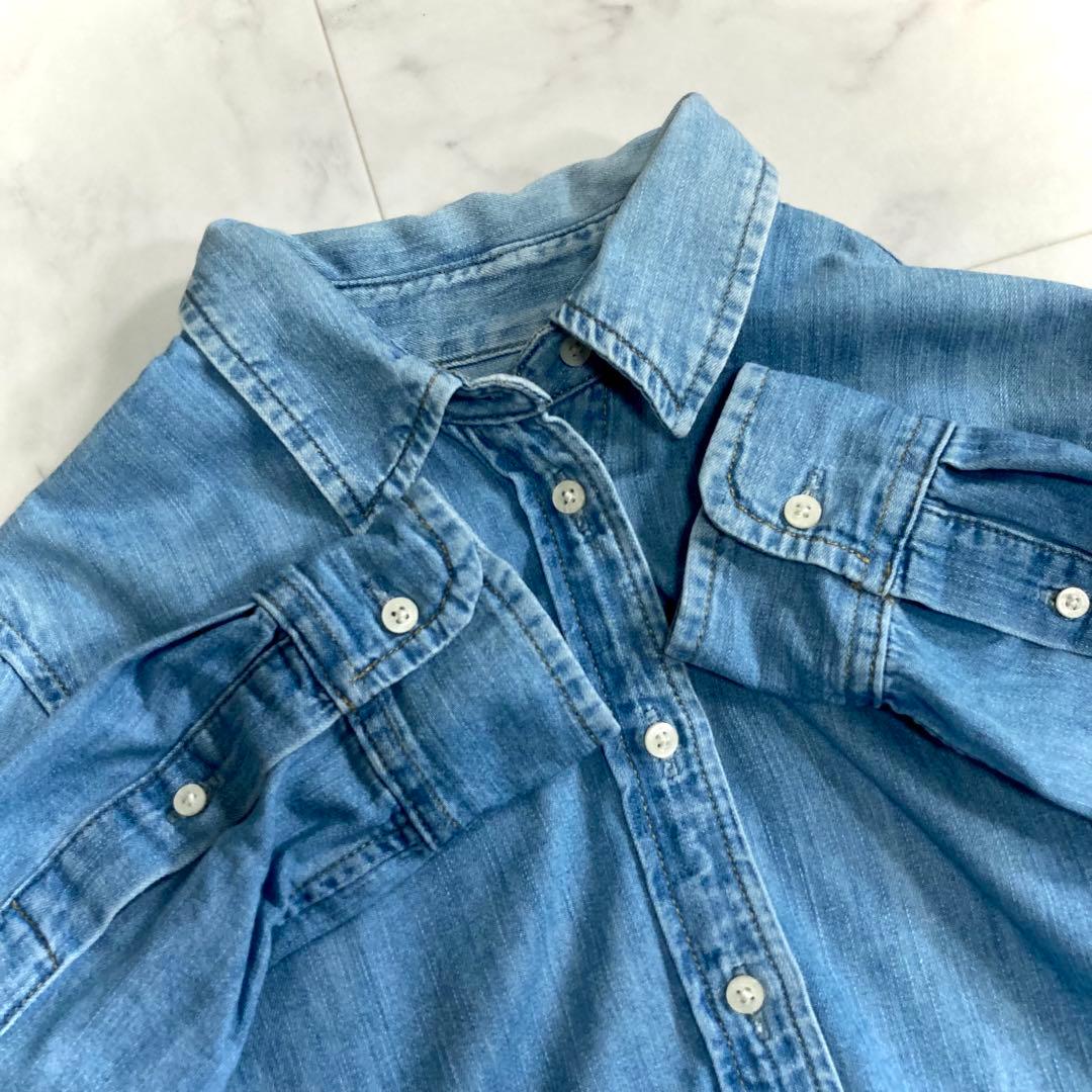 美品 ローレンラルフローレン 23SS デニムシャツ ダンガリー 長袖 S