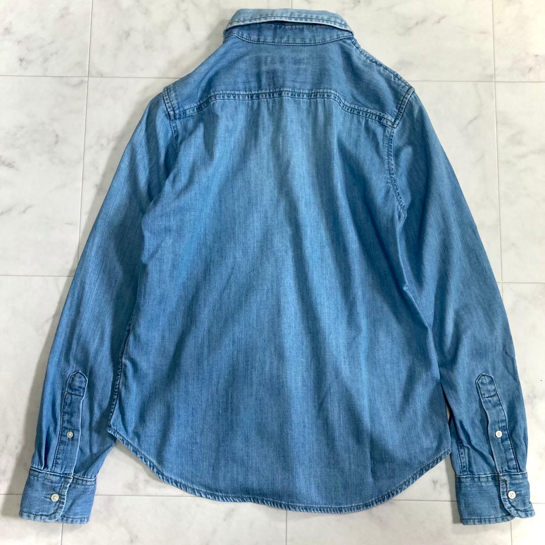 美品 ローレンラルフローレン 23SS デニムシャツ ダンガリー 長袖 S