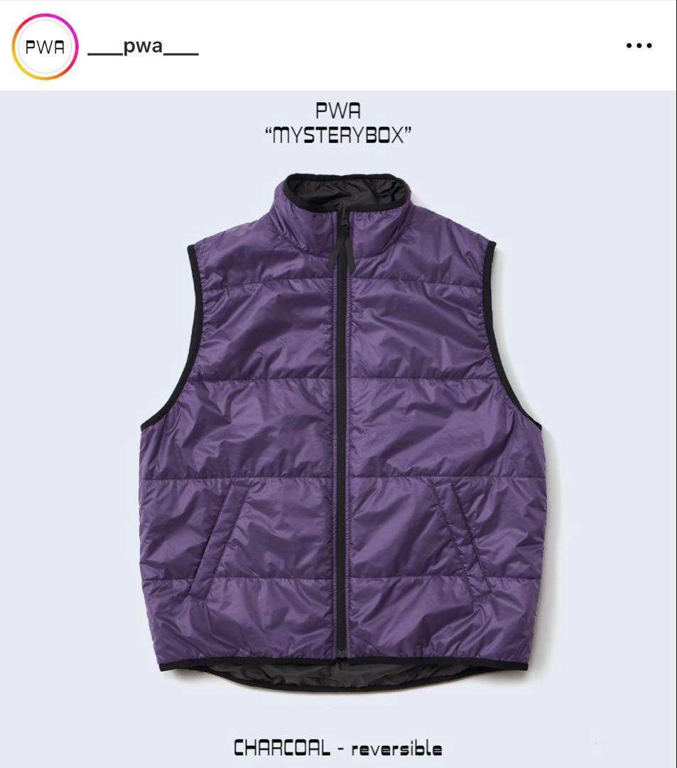 【週末限定値下げ】 PWA MYSTERYBOX ダウンベスト チャコール