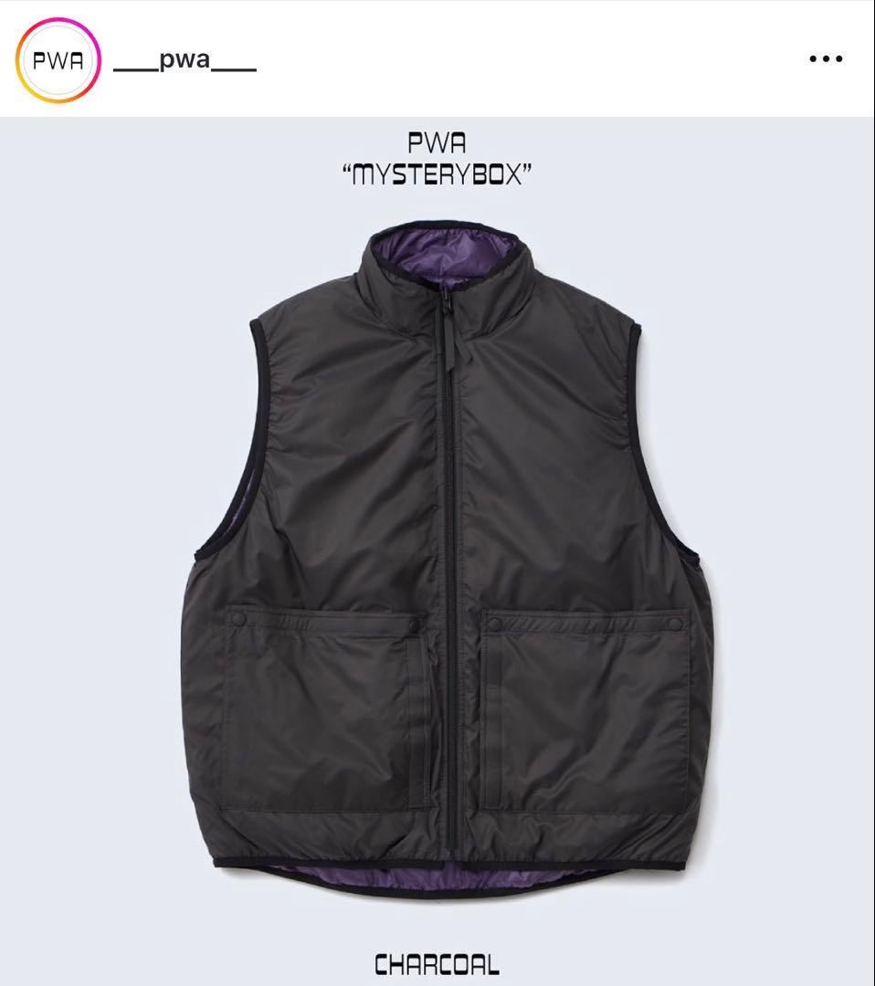 【週末限定値下げ】 PWA MYSTERYBOX ダウンベスト チャコール