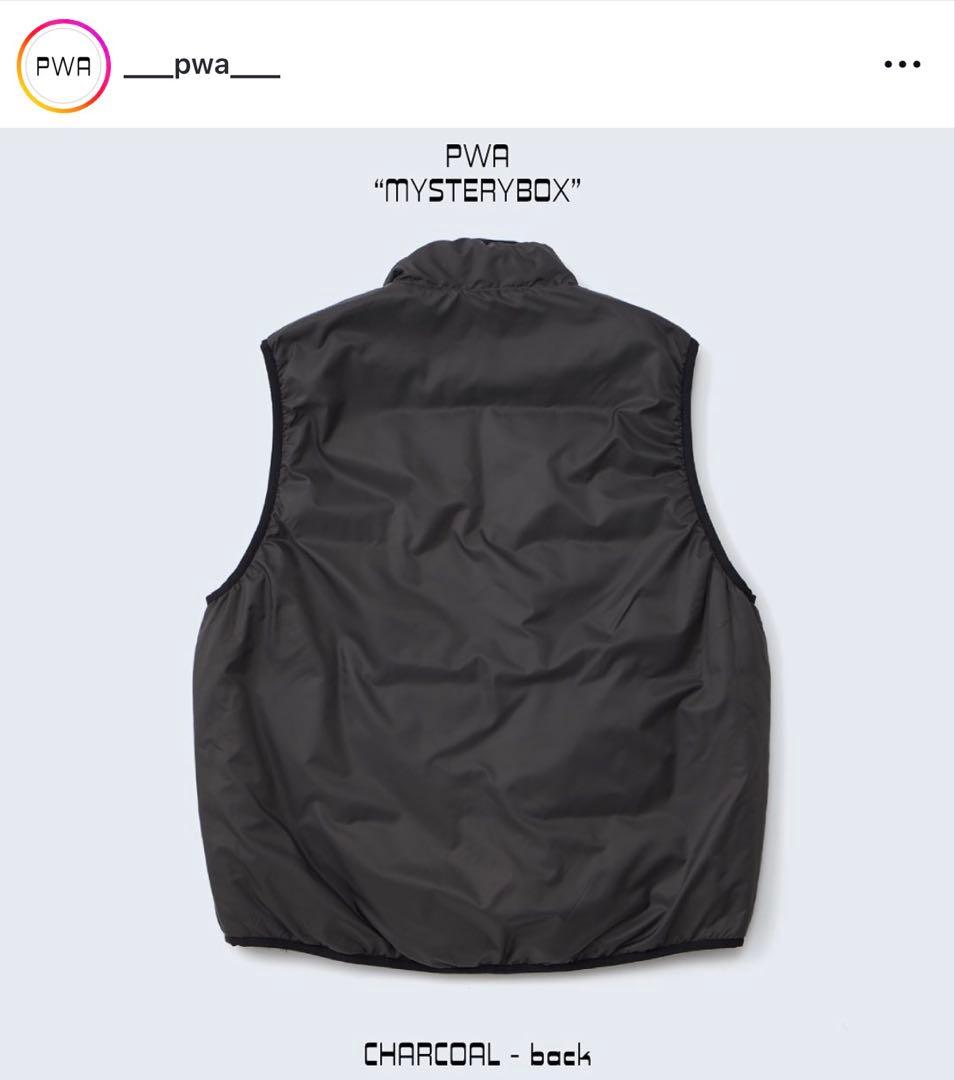 【週末限定値下げ】 PWA MYSTERYBOX ダウンベスト チャコール
