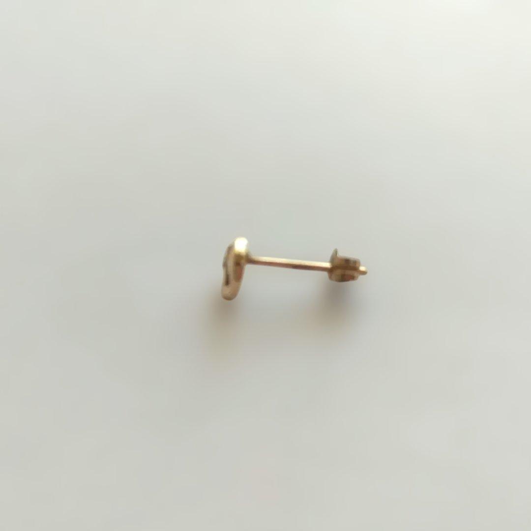 love&hate K10 ダイヤ スカルピアス 片耳用