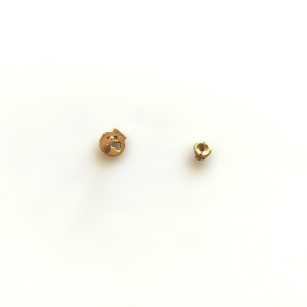 love&hate K10 ダイヤ スカルピアス 片耳用