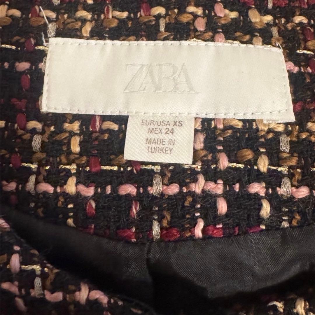 XS ZARA ベルト付きテクスチャーベスト