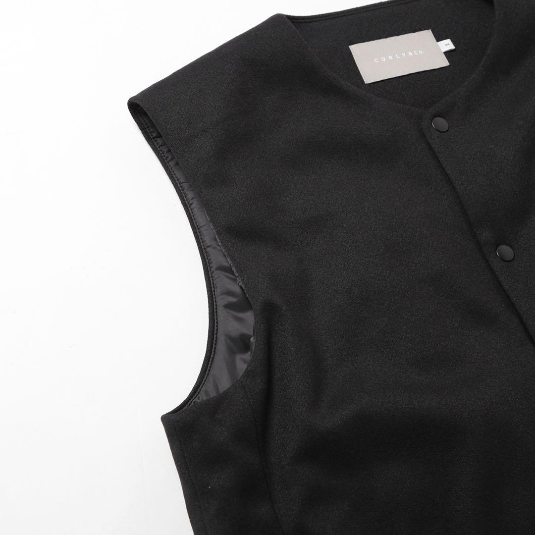 CURLY&Co. KNIT PADDED VEST solid サイズ2