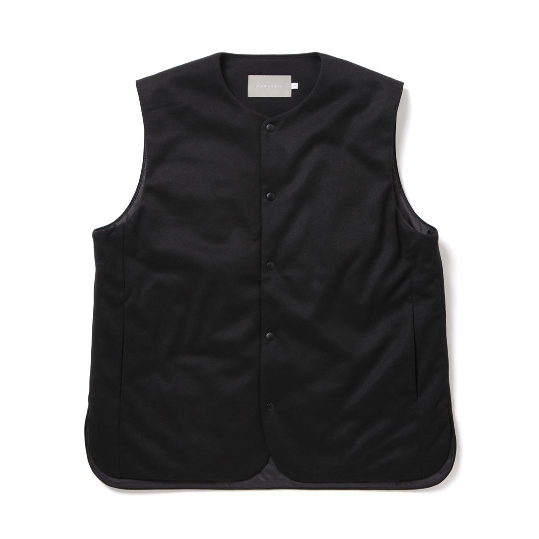 CURLY&Co. KNIT PADDED VEST solid サイズ2