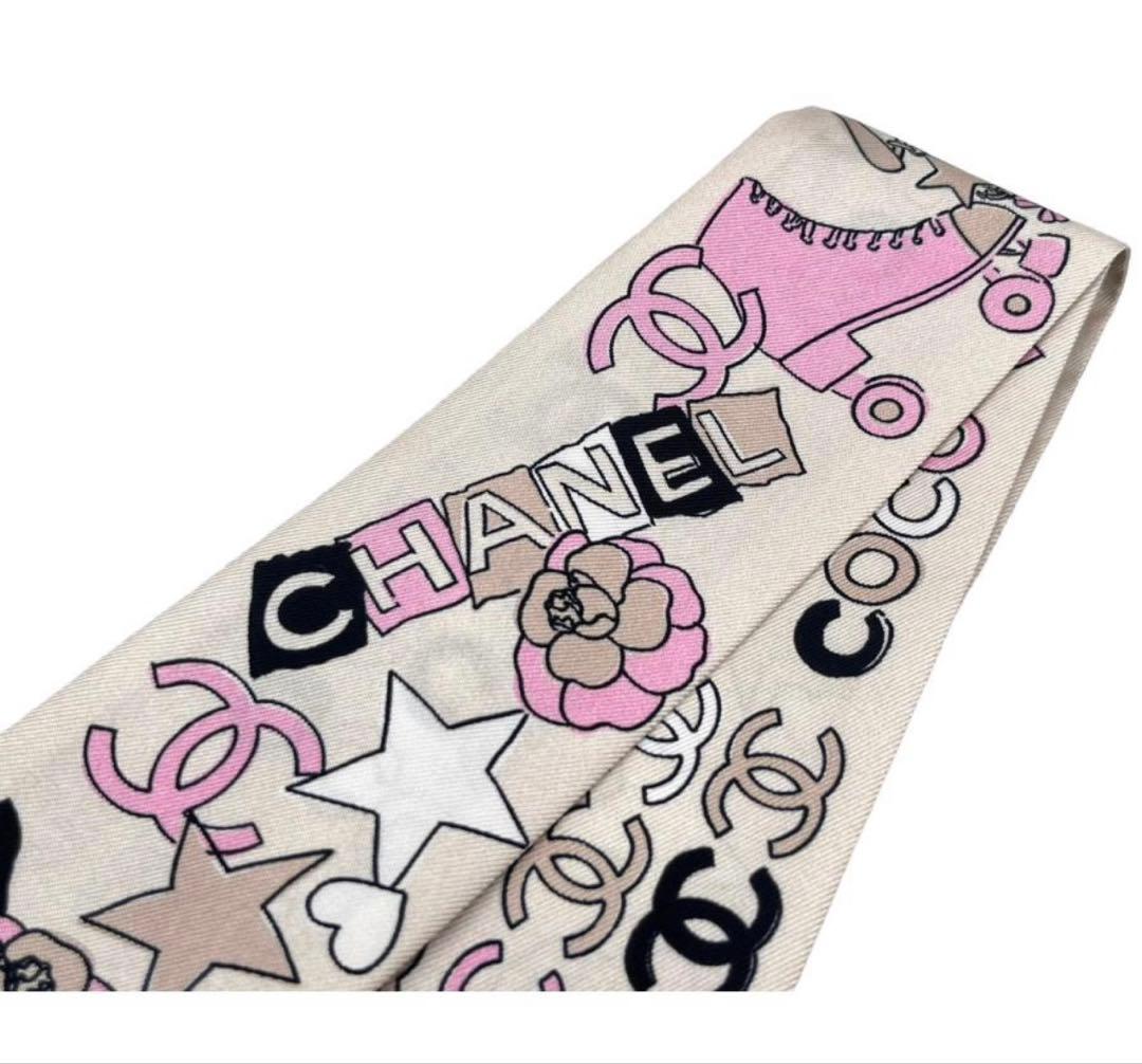 未開封　新品未使用　CHANEL シルク スカーフ バンダナ
