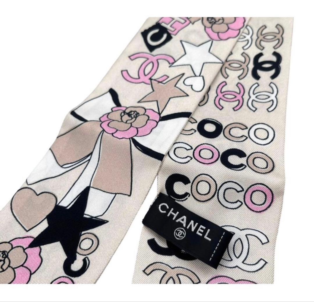 未開封　新品未使用　CHANEL シルク スカーフ バンダナ