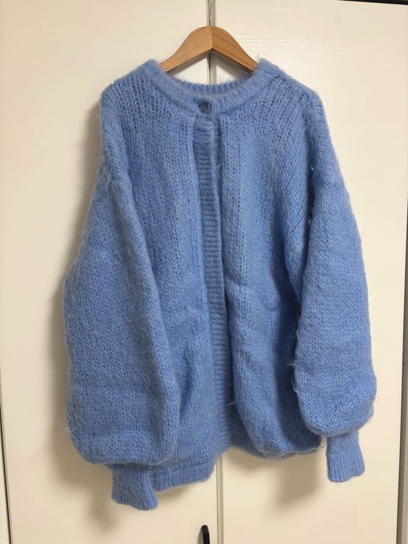 【美品】Ameri 2WAY MOHAIR SHAGGY KNIT