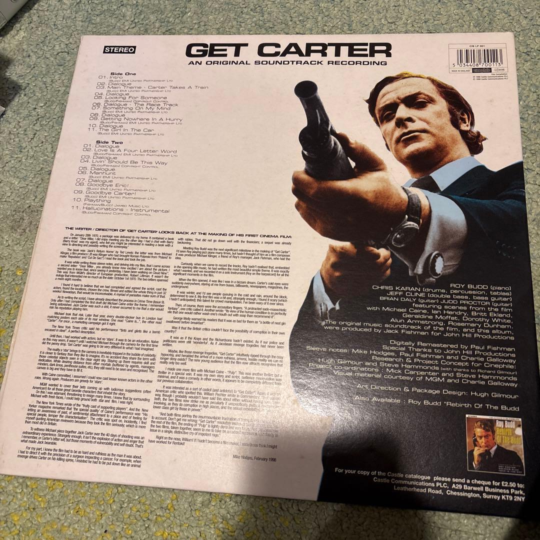 GET CARTER オリジナルサウンドトラック レコード