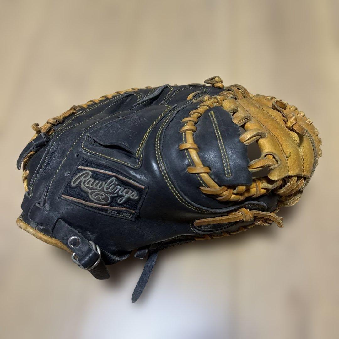Rawlings 軟式グローブ 黒/茶　キャッチャーミッド