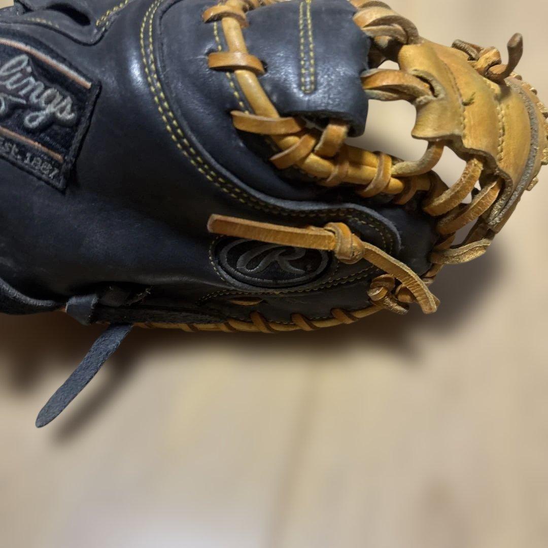 Rawlings 軟式グローブ 黒/茶　キャッチャーミッド