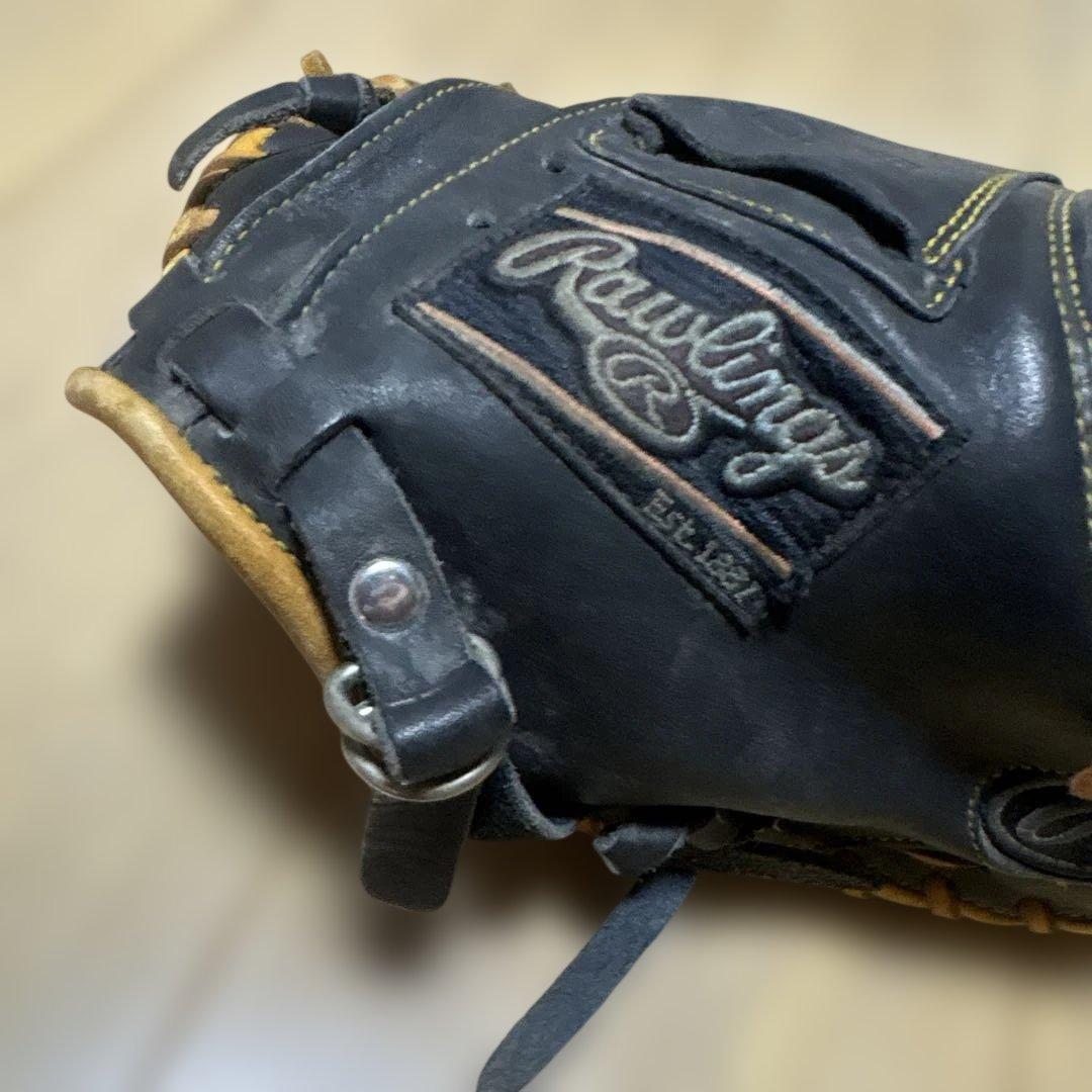 Rawlings 軟式グローブ 黒/茶　キャッチャーミッド