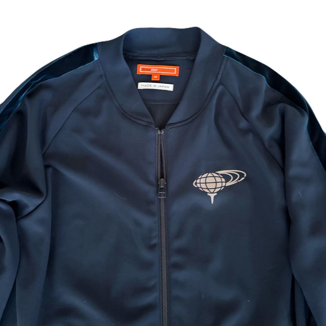 【極美品】BEAMS GOLF ネイビー M ジャージ　DRY機能付 フルジップ