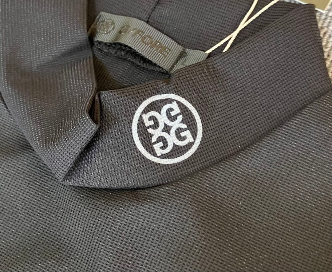 G/FORE ジーフォア LサイズモックネックロングスリーブT-シャツ 黒色