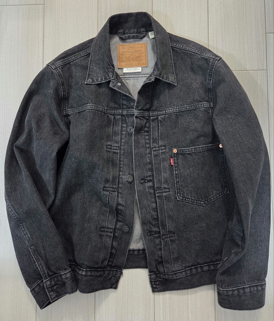 Levi’s TYPE I トラッカージャケット 先染めブラック M