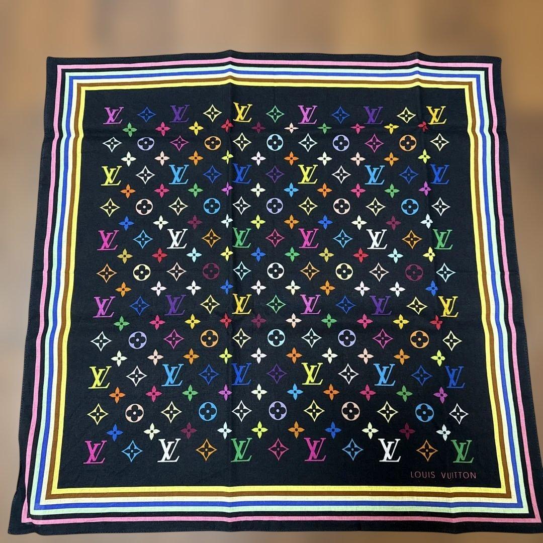 ルイヴィトン　Louis Vuitton マルチ　モノグラム　スカーフ　美品