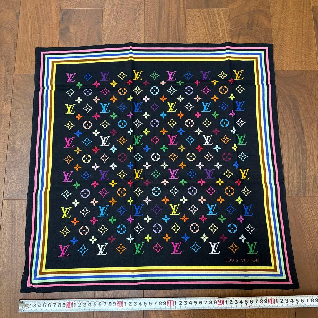 ルイヴィトン　Louis Vuitton マルチ　モノグラム　スカーフ　美品