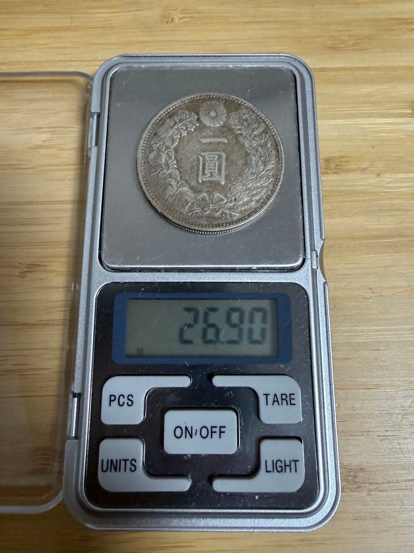 新1円銀貨 一圓 日本 古銭 明治27年 美品