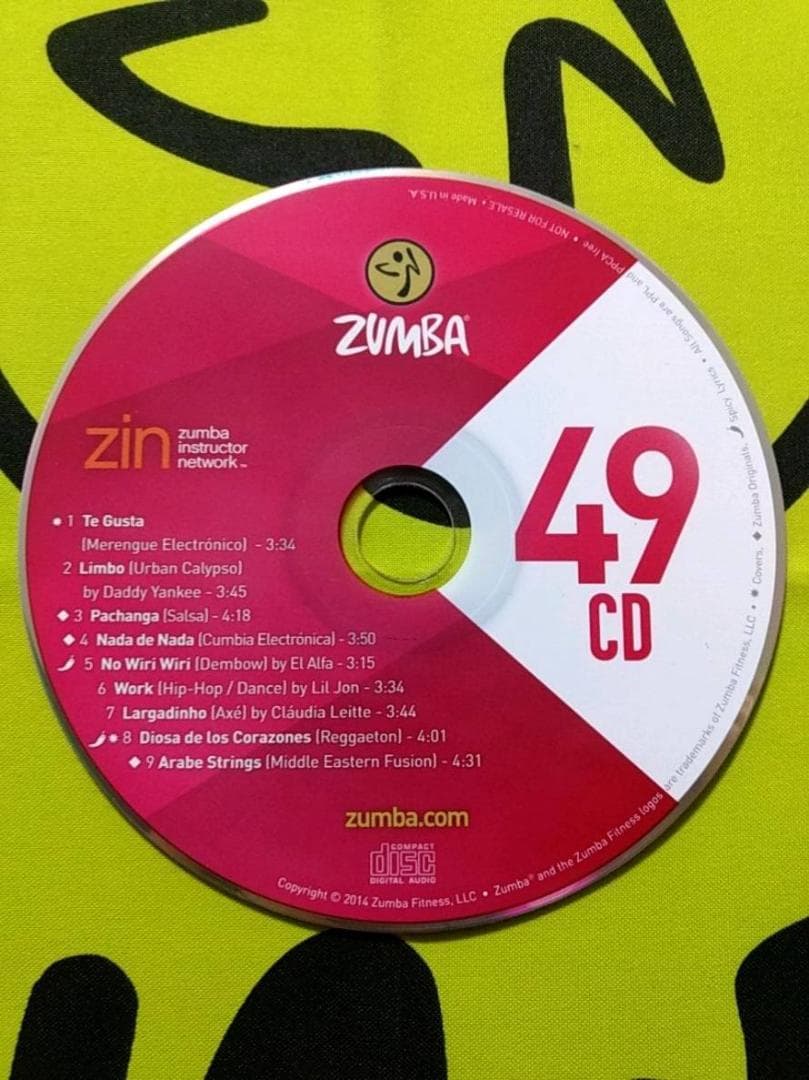ZUMBA　ズンバ　ZIN49　CD ＆ DVD　インストラクター専用　希少品