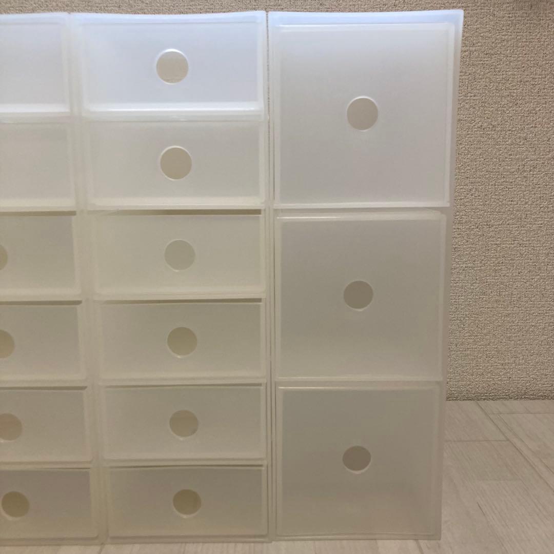 【4点セット】無印良品 ポリプロピレン小物収納ボックス 半透明 3段 6段
