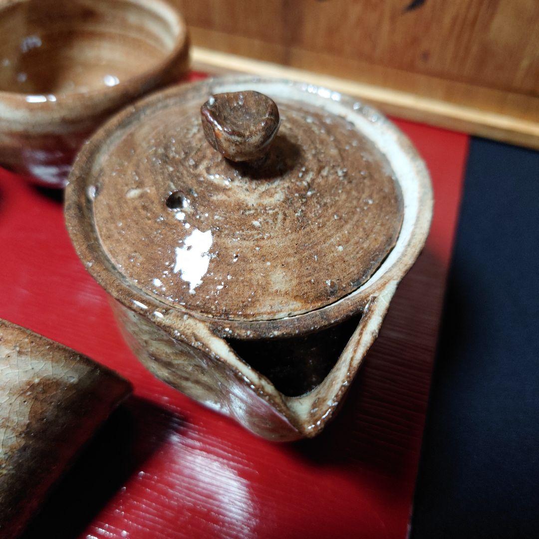 ①萩焼 兼田佳炎 煎茶器揃 8点
