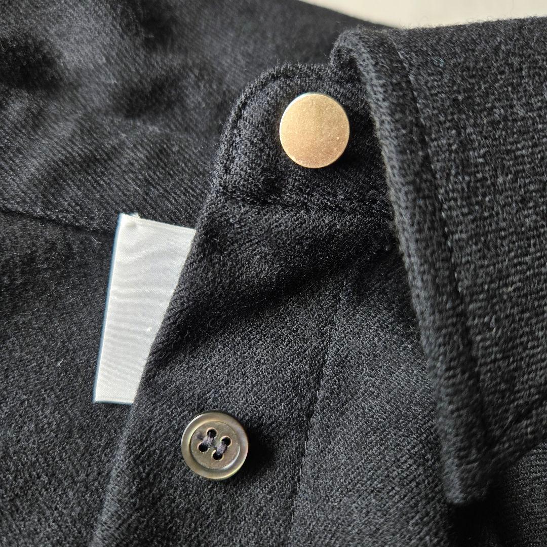 美品✨プルミエアロンディスモン　サキソニーワンピース　黒　ブラック　ウール