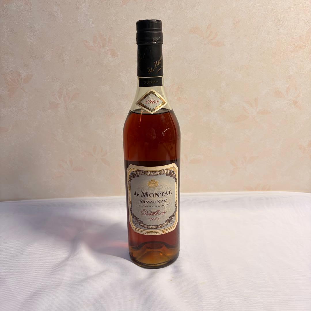 de MONTAL ARMAGNAC 1968ブランデー　ウィスキー