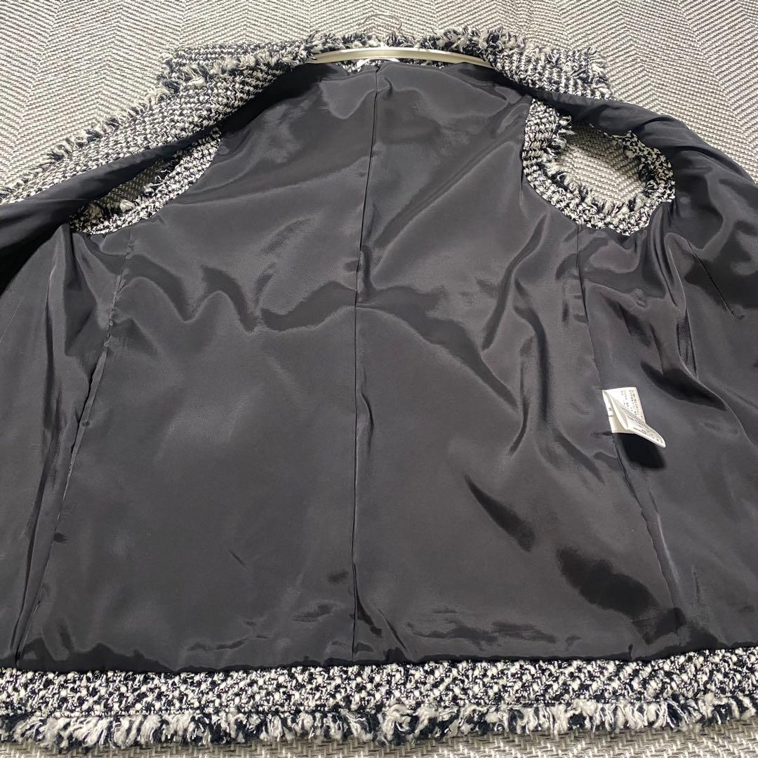 さくらんぼ様美品　PLST プラステ　Mサイズ　ツイードミドルジレ　　金ボタン
