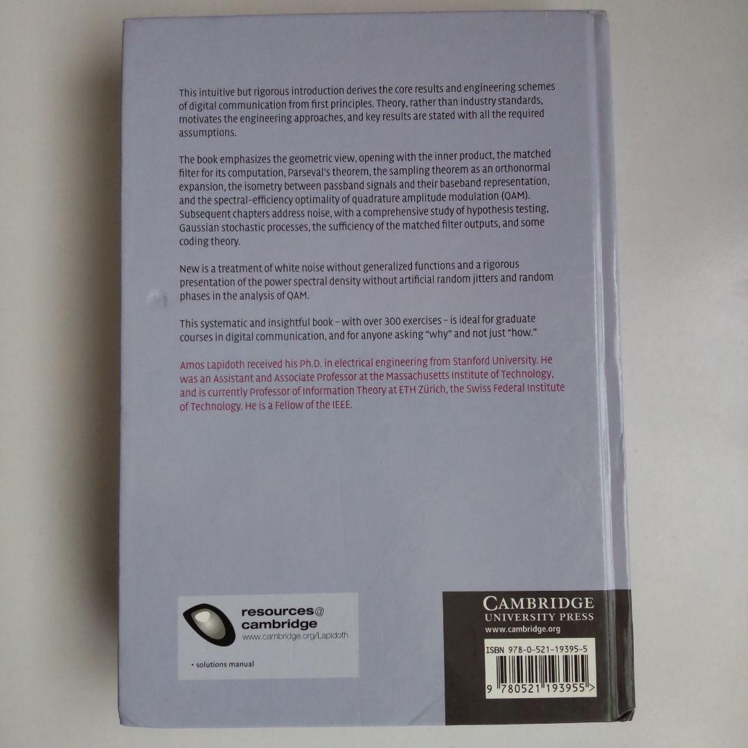 洋書 A Foundation in Digital Communication