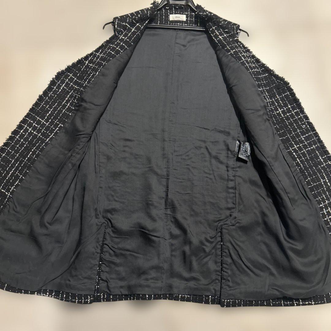 【美品】IENA Monotone Tweed ジレ ベスト ツイード