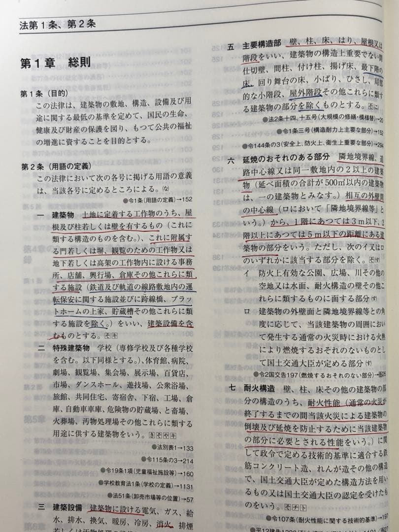 総合資格学院 一級建築士 法令集 2025(線引き済み)