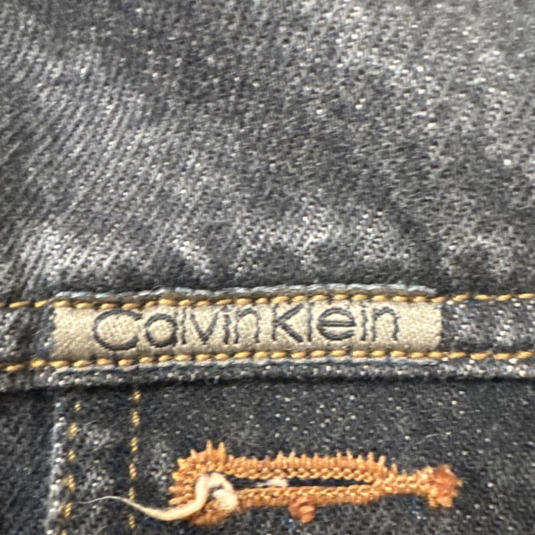 90s CK Jeans カルバンクラインジーンズ　ブラックデニムジャケット