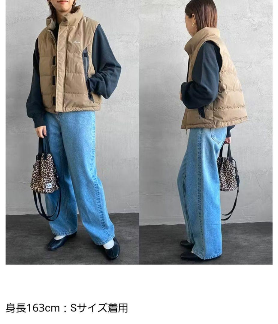 JEANS FACTORY×NANGAコラボ　タキビダウンベスト　ベージュ