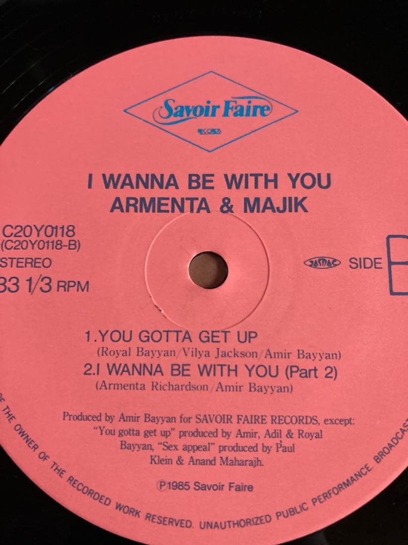 レコードI Wanna Be With You Armenta & Majik