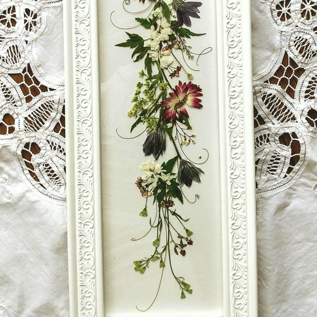 押し花アート❀花の舞❀押し花額 押し花絵画 アート ブーケ 額装 インテリア