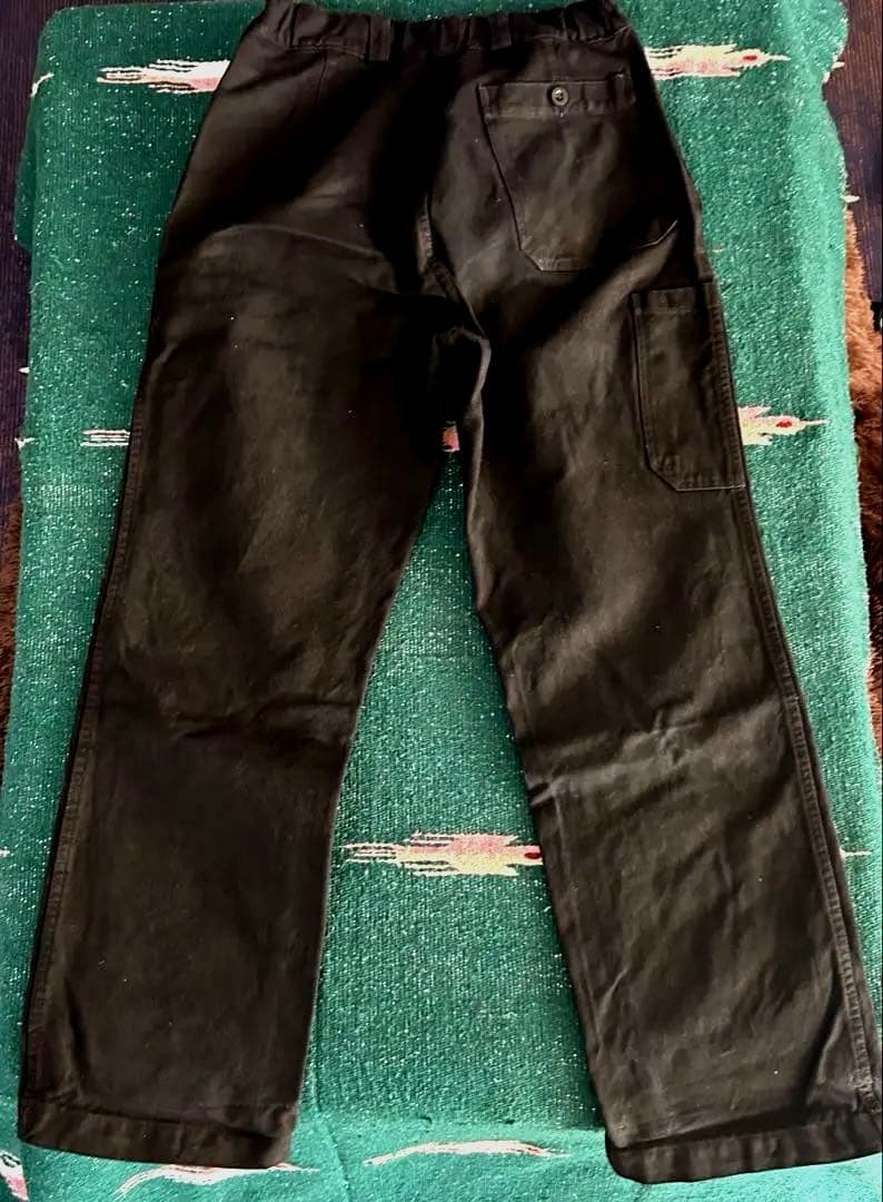スイス軍 ワークパンツ ミリタリーパンツ ベイカーパンツ SPILAG 後染黒