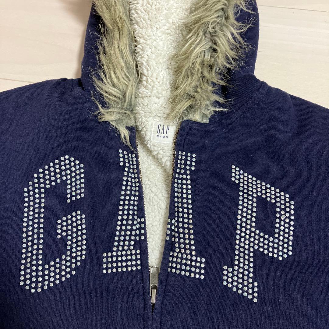 トップス GAP 00s archive GAP fur zip hoodie Y2K