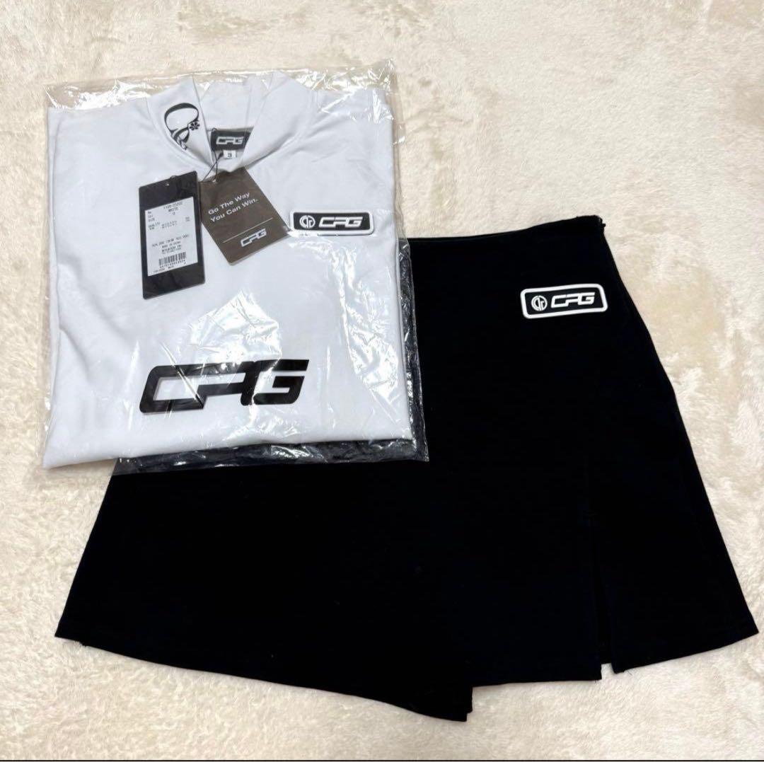 【CPG】ゴルフウェア　レディース　上下セット　長袖トップス　キュロットスカート