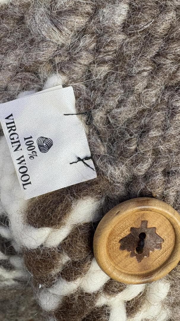 新品未使用品★カウチンニットベスト THUNDER BIRD WOOL 100%
