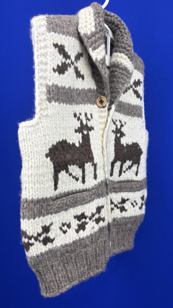 新品未使用品★カウチンニットベスト THUNDER BIRD WOOL 100%