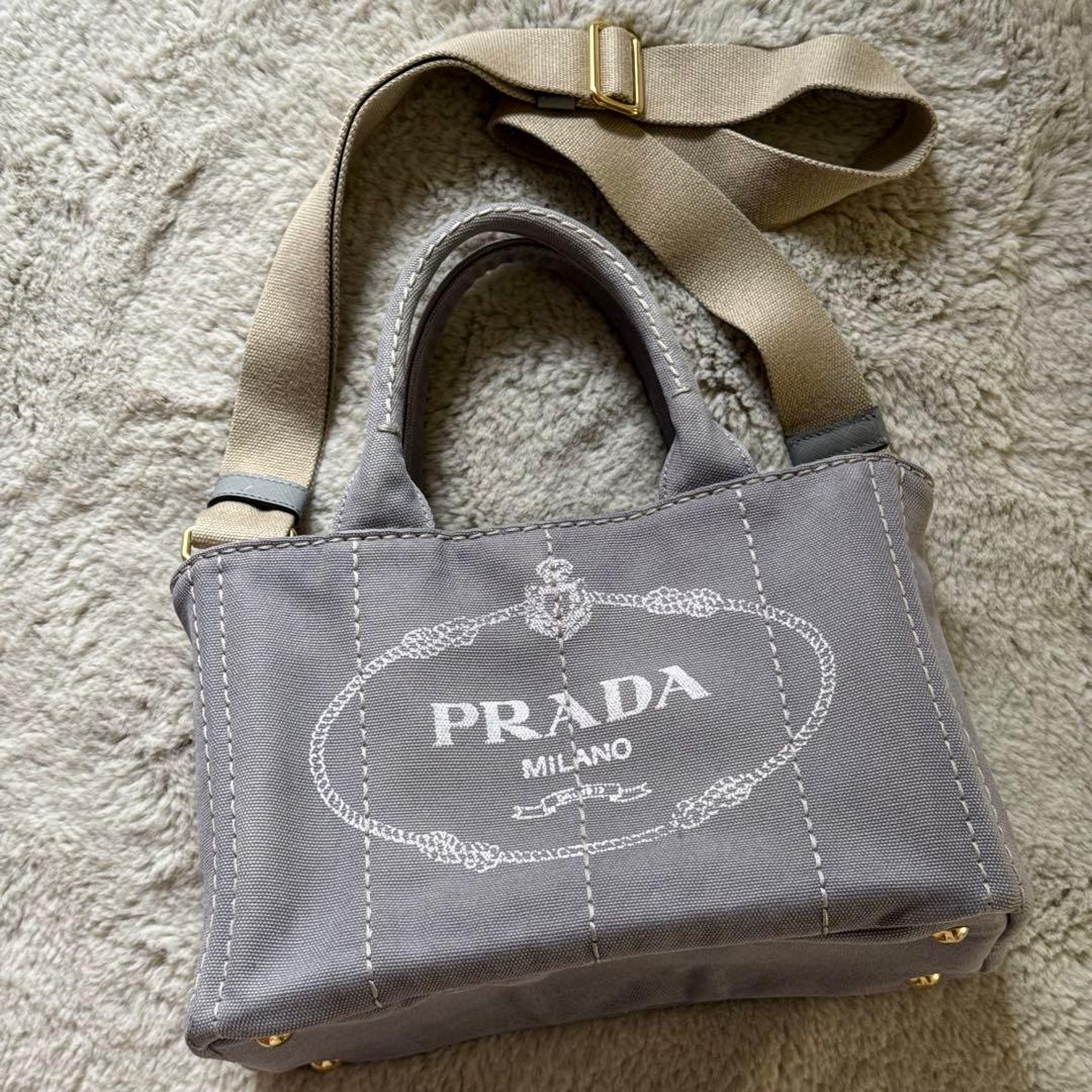 ねこPRADA カナパ ハンドバッグ ショルダー